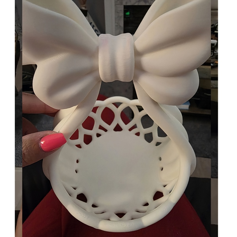 Hollowed-out Bow-shaped Jewelry Storage Box, Cute Style